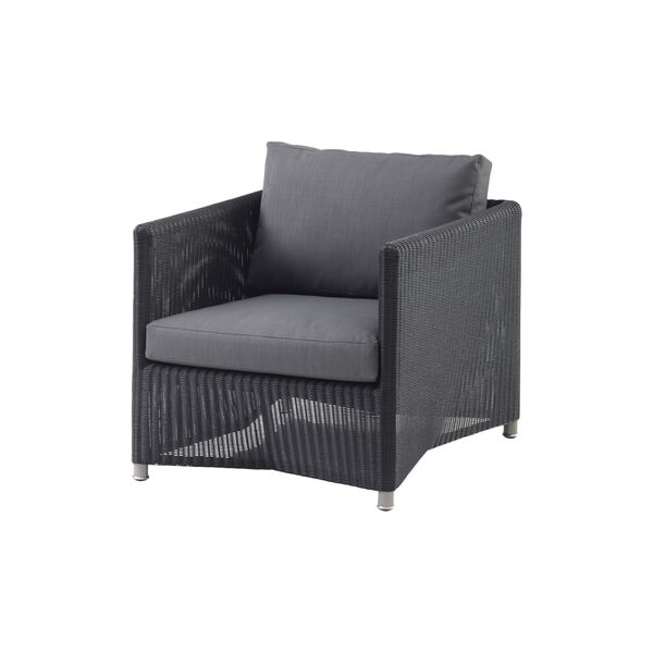 Diamond lounge stol, graphite, Cane-line