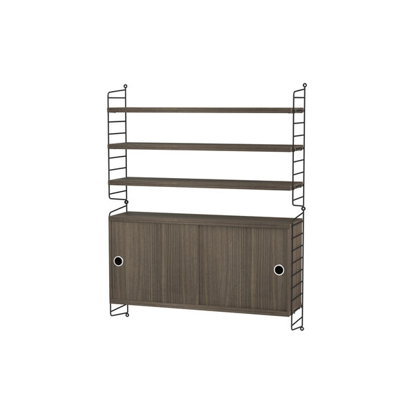 Living Bundle I, black/walnut, String Furniture