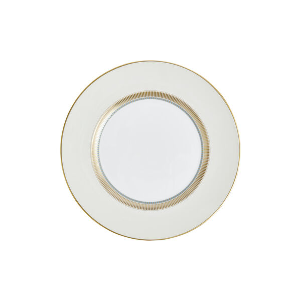 HELIA Plate, hvit og turkis/gull, Wedgwood