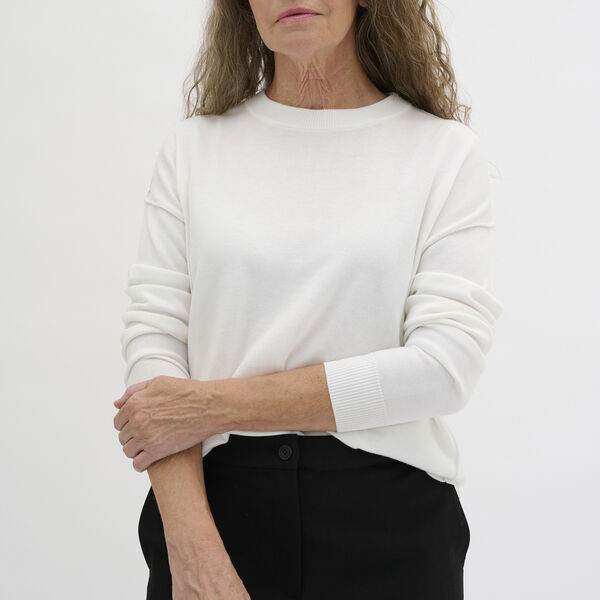 EmmaMW knit Pullover, snow white, My Essential Wardrobe