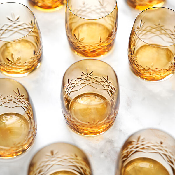 Crispy Aqua glass 2 stk., citrine, Frederik Bagger