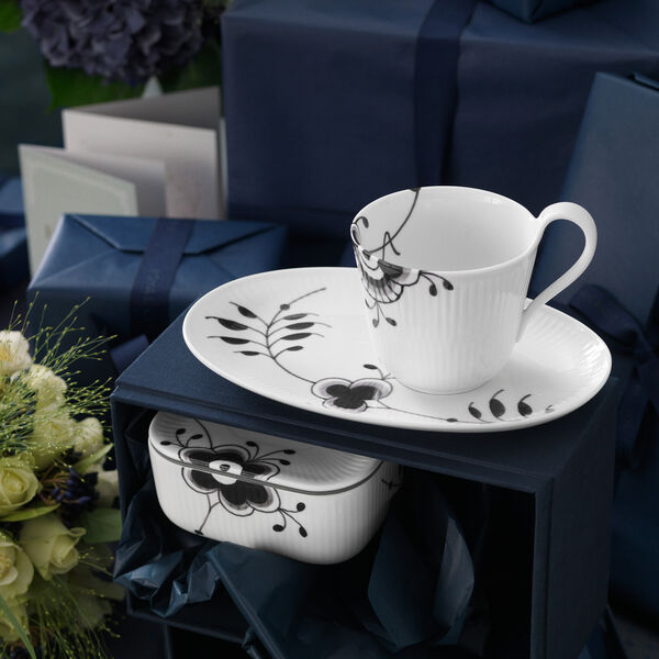 Sort Mega Riflet h&oslash;yhanket kopp, 33 cl, Royal Copenhagen