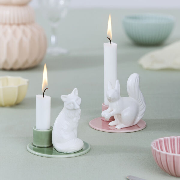 Sweet Stories Large Squirrel lysestake, blush, Dottir Nordic Design