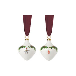 Stjerne Riflet 2025 Ornament Sett 2 stk., Royal Copenhagen
