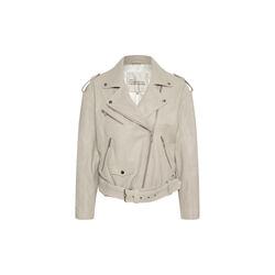 MWGilo Leather Jacket, white retro wash, My Essential Wardrobe