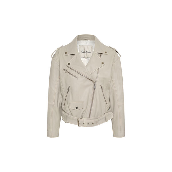 MWGilo Leather Jacket, white retro wash, My Essential Wardrobe