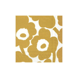 Kaffeserviett Marimekko Unikko, hvitt gull, Vinding