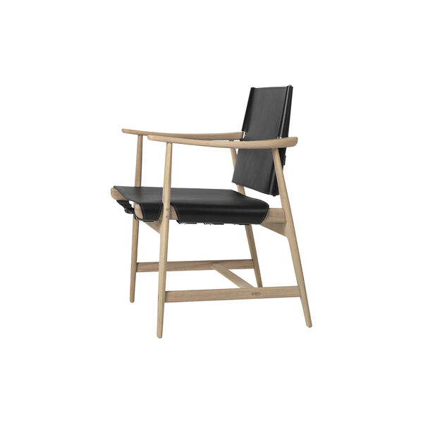 BM1106 Huntsman chair, hvitoljet eik/svart, Carl Hansen & Søn