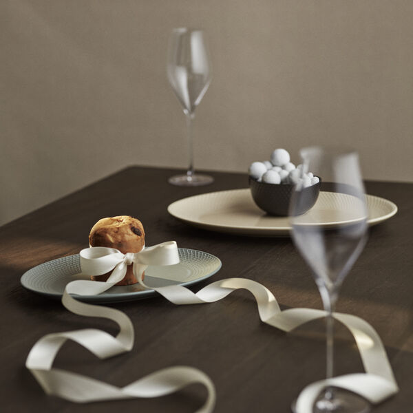 Rhombe Earth Oval serveringsfat, marble, Lyngby Porcelæn