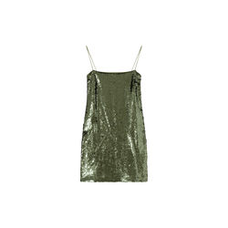 2ND Leticias - Sequins kjole, avokado, 2NDDAY