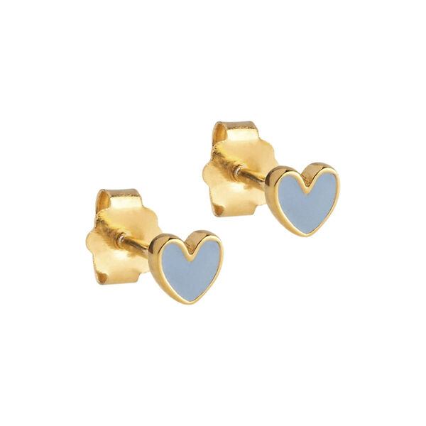 Amore Studs, steel blue, ENAMEL Copenhagen