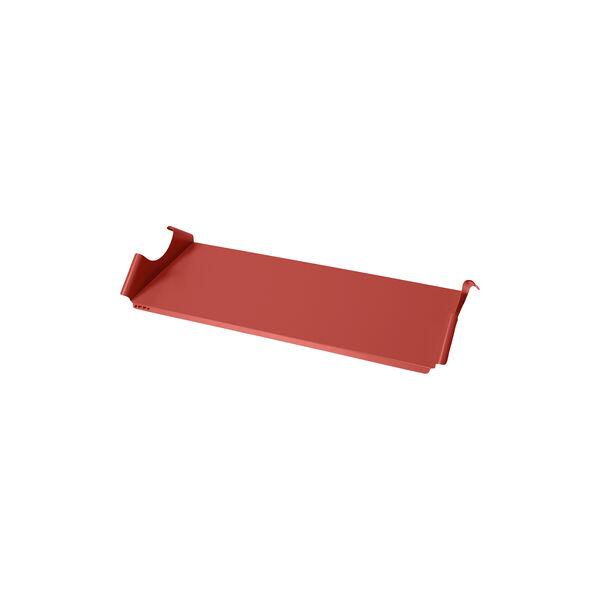 Moon Tray Shelf, burnin' red, Pedestal