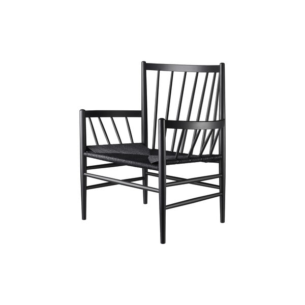 J82 loungestol, sort, FDB M&oslash;bler