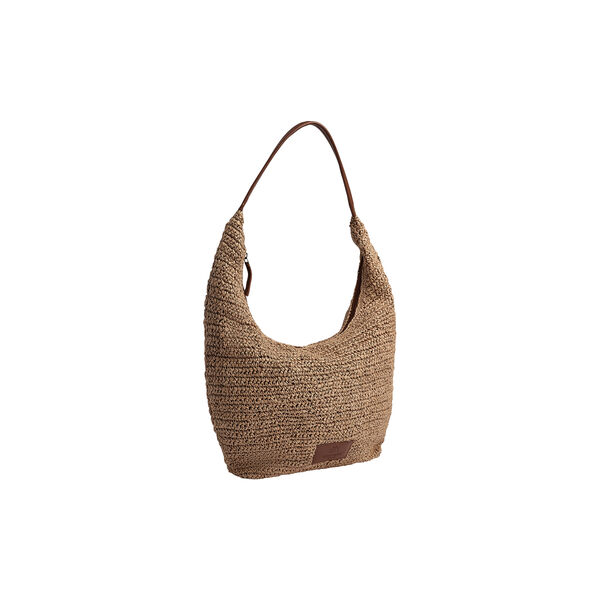 SoleaMBG Bag, Raffia, natural w/cognac, Markberg