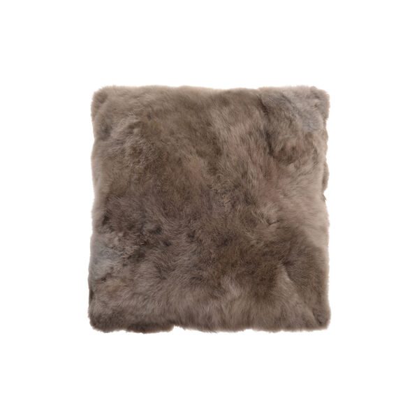 NUBE pute med royal alpakka p&aring; begge sider, dark champagne, WEICH Couture Alpaca