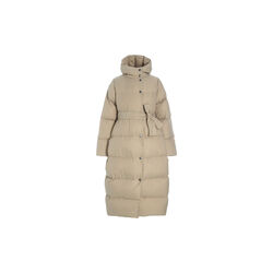 Feather down frakk med belte, stone, BITTE KAI RAND