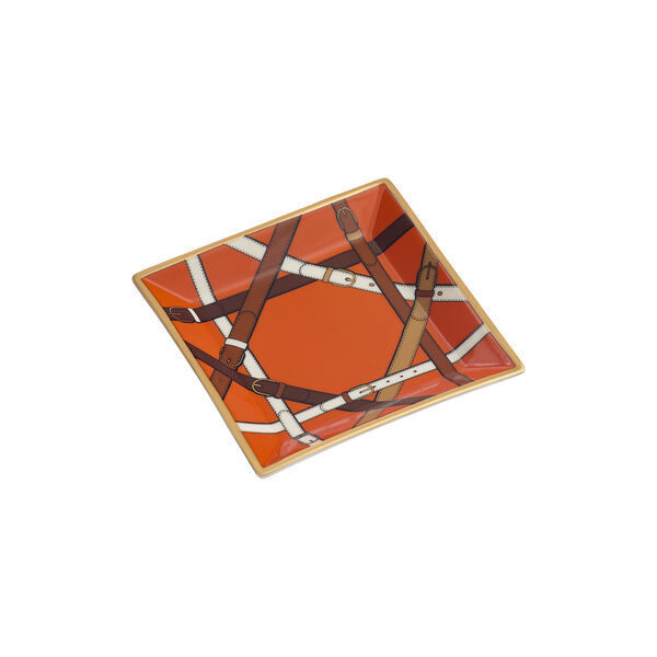 Saville Square brett, orange/white/gold, Jonathan Adler