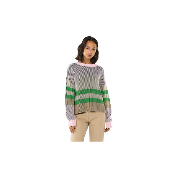 Patent crew neck cotton mix knit Patent crew neck cotton mix knit, KnowledgeCotton Apparel