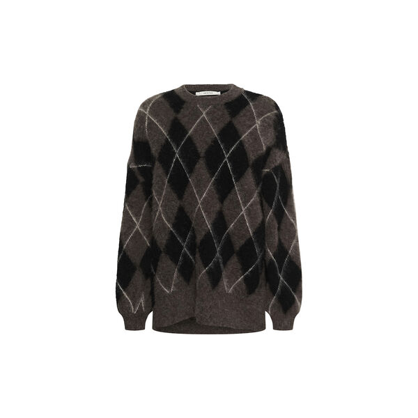 GZsida multi long pullover, black/chestnut/ivory, Gestuz
