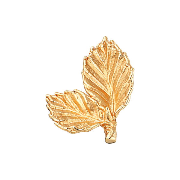 Bøgeblad pin, gullbelagt, Flora Danica Jewellery