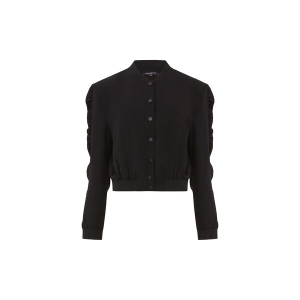 HARRIE SUITING BOMBER JAKKE, blackout, French Connection