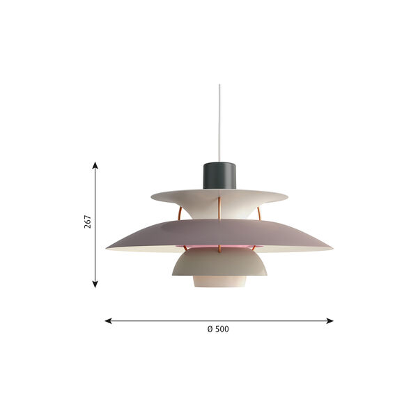 PH 5 pendel, nyanser av grå PH 5 pendel, nyanser av grå, Louis Poulsen