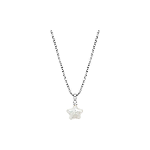 Pearl Star Necklace, silver, WHO IS SHE