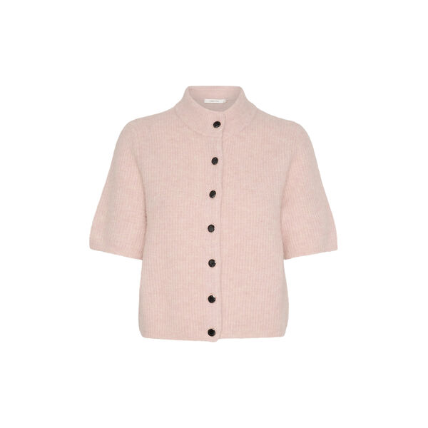 AlphaGZ SS Short Cardigan, rose grey melange, Gestuz