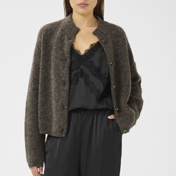 AlphaGZ short cardigan, chestnut melange, Gestuz