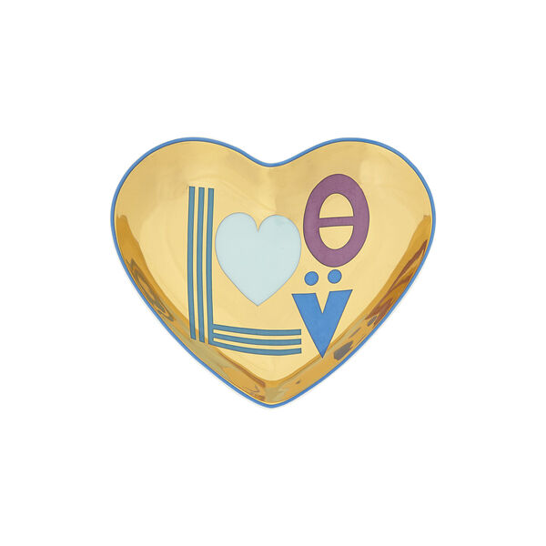 Love Trinket skål, gold/multi, Jonathan Adler