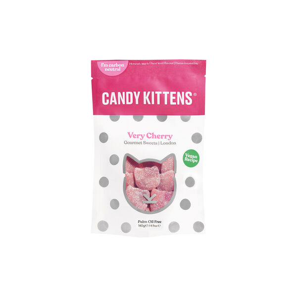 Very Cherry gelefigur, rød/hvit, Candy Kittens