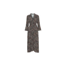 Sally Long Dress, black flower, Americandreams