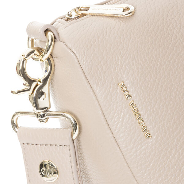 Mellow leather hobo, warm taupe, Mandarina Duck