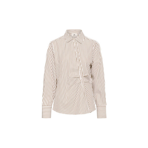 KBElmira Shirt, cinnamon stripe, Karen by Simonsen