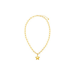 Statement StarCharm Necklace, pale gold, Orelia