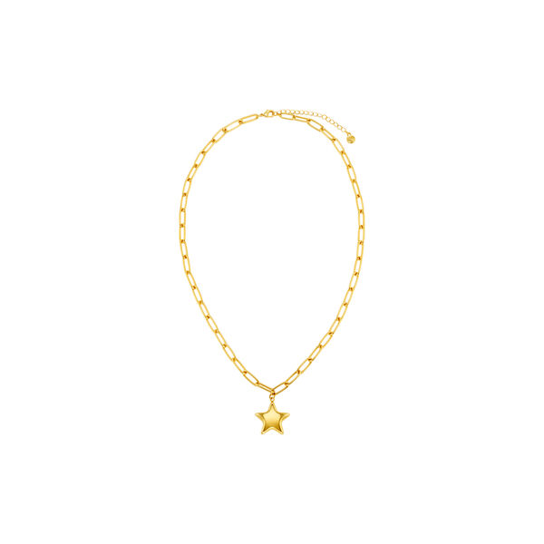 Statement StarCharm Necklace, pale gold, Orelia
