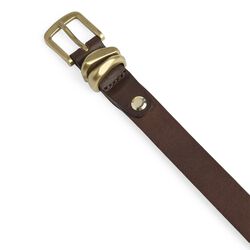 KinsleyMBG Belt, dark brown w/br. gold, Markberg