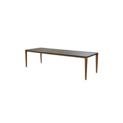Pure bordplate 280x100 cm, nero svart/keramikk, Cane-line