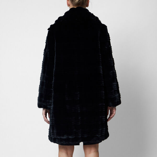 70VAI-DARYN FAUX FUR COAT, blackout 70VAI-DARYN FAUX FUR COAT, blackout, French Connection