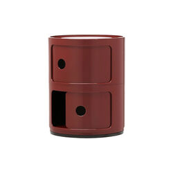 Componibili 2 elementi oppbevaringsbord, bordaux, Kartell