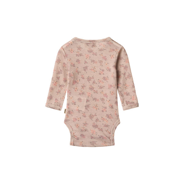 Wool Body L/S Lucca, 1358 lilac flowers, Wheat