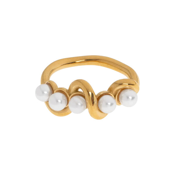 Estelle - perle ring, gull, timi of Sweden