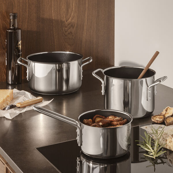 Stainless Steel Kasserolle keramisk belegg 1,1 L, Eva Trio
