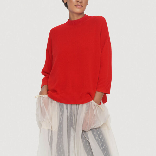 Cloud cashmere bluse, lava, BITTE KAI RAND