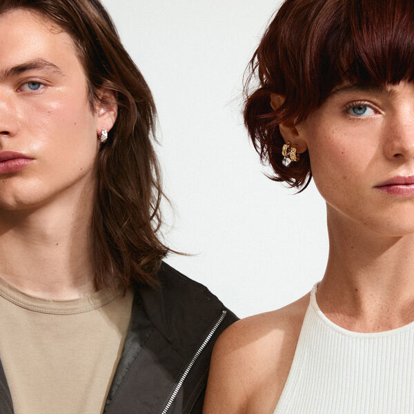 ELARA &oslash;reringer, gullbelagt, Pilgrim