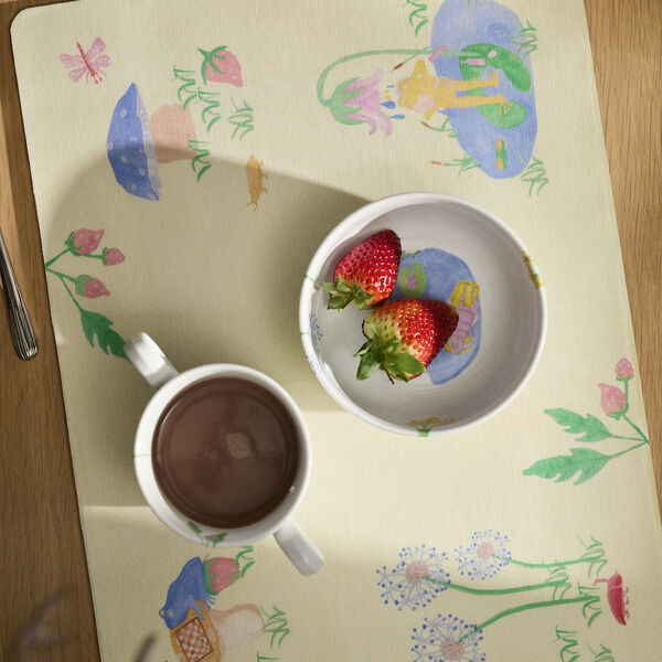 Hammersh&oslash;i Kids Dekkebrikker, hvit m. deko, K&auml;hler