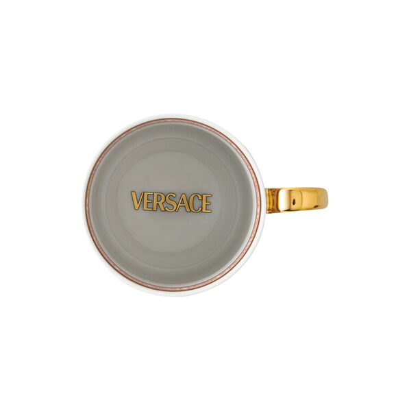 Mug with handle, signature red, Rosenthal x Versace