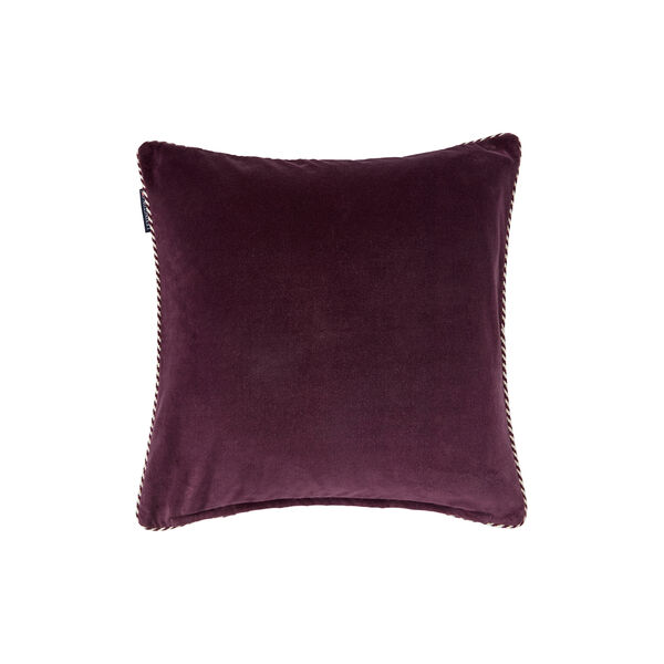 Library Velvet Cushion Cover | Fig/Light Beige, Lexington