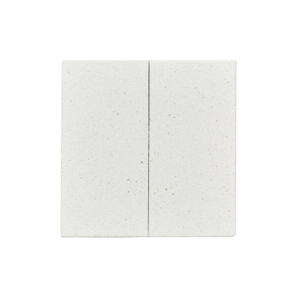 KLOSS Dobbel Lysbryter, hvit betong, Kjaer + Loege