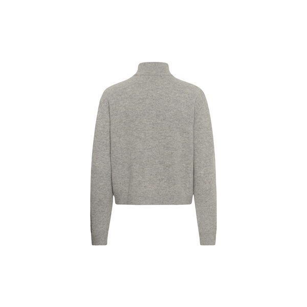 MWTracy Knit ZipCardigan, light grey melange, My Essential Wardrobe
